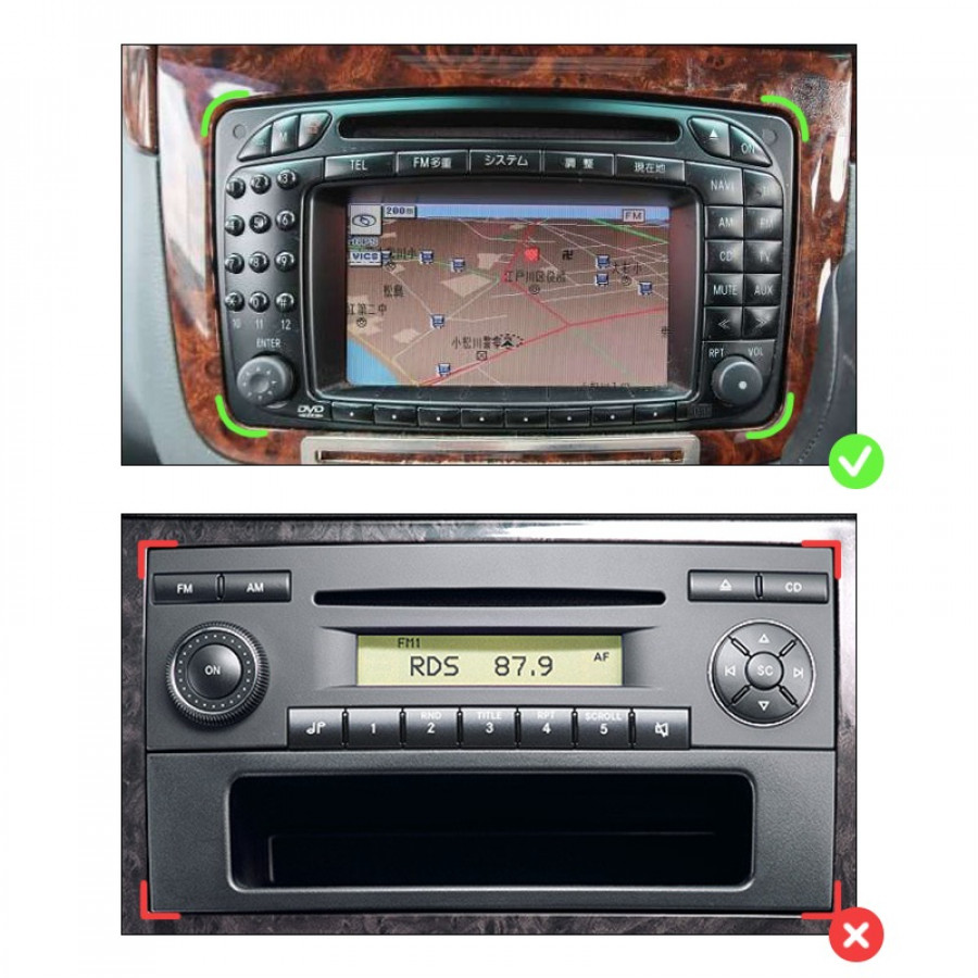 Штатная магнитола Lesko для Mercedes-Benz Vito II (W639) 2003-2010 экран 10" 6/128Gb 4G Wi-Fi GPS Top