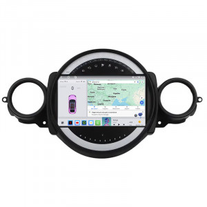 Штатная магнитола Lesko для MINI Clubman I Рестайлинг 2010-2014 экран 9" 4/64 QLED CarPlay 4G Wi-Fi GPS 360 Prime