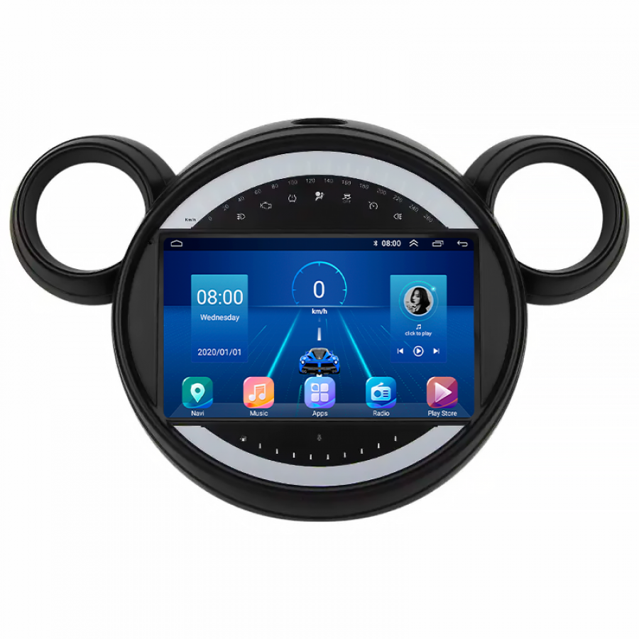 Штатная магнитола Lesko для MINI Countryman I 2010-2016 экран 9" 6/128Gb 4G Wi-Fi GPS Top