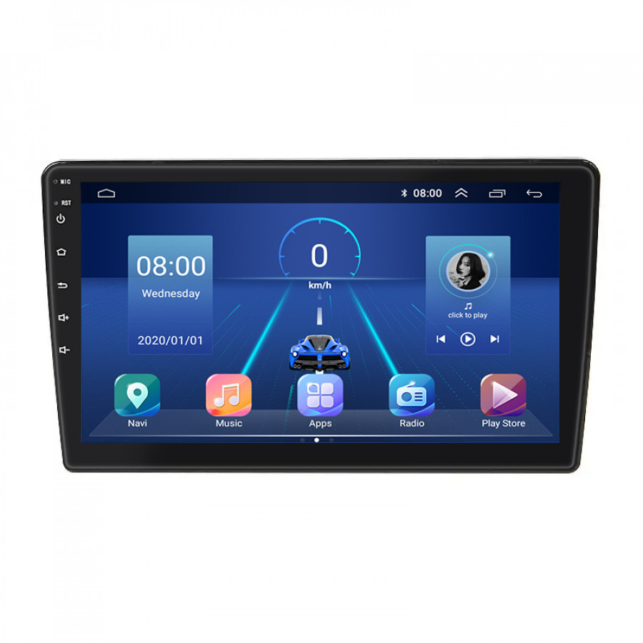 Штатная магнитола Lesko для Mitsubishi ASX I Рестайлинг 2 2016-2020 экран 9" 2/32Gb 4G Wi-Fi GPS Top