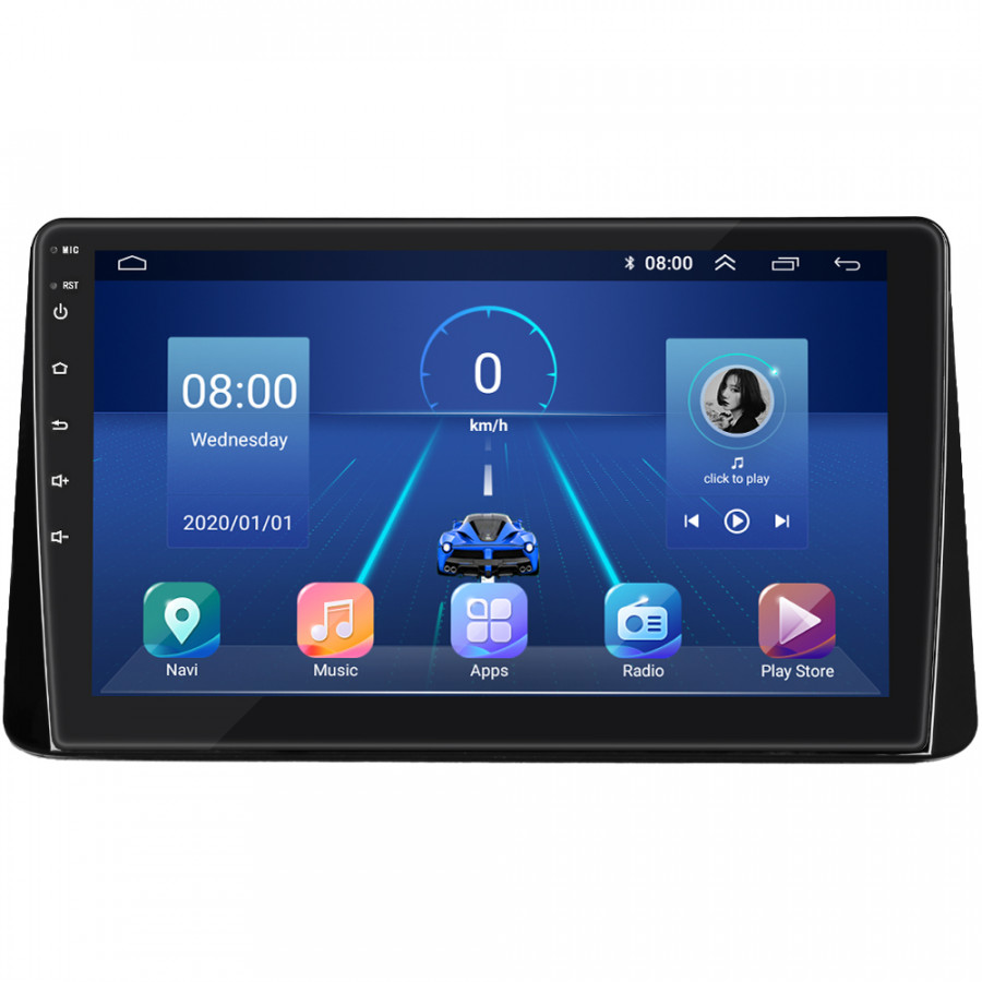 Штатная магнитола Lesko для Mitsubishi Eclipse Cross I 2017-2020 экран 10" 4/64Gb 4G Wi-Fi GPS Top