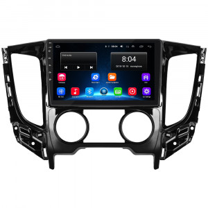 Штатная магнитола Lesko для Mitsubishi L200 V Manual AC 2015-2019 экран 9" 2/32Gb Wi-Fi GPS Base