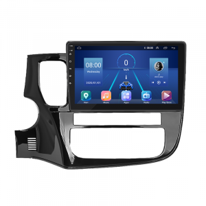 Штатная магнитола Lesko для Mitsubishi Outlander III Рестайлинг 2 2015-2018 экран 10" 6/128Gb 4G Wi-Fi GPS Top