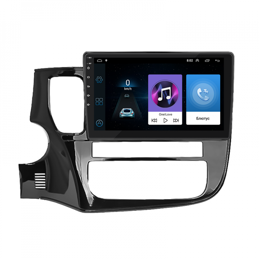Штатная магнитола Lesko для Mitsubishi Outlander III Рестайлинг 2014-2015 экран 10" 1/16Gb Wi-Fi GPS Base