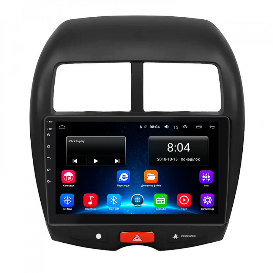 Штатная магнитола Lesko для Mitsubishi Outlander Sport I Рестайлинг 2012-2016 экран 10" 2/32Gb Wi-Fi GPS Base