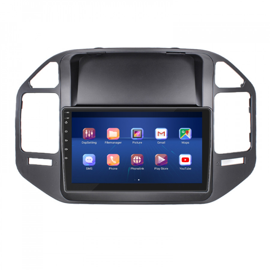 Штатная магнитола Lesko для Mitsubishi Pajero III 1999-2002 экран 9" 6/128Gb 4G Wi-Fi GPS Top