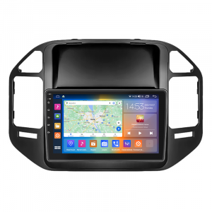 Штатная магнитола Lesko для Mitsubishi Pajero III Рестайлинг 2002-2006 экран 9" 2/32Gb CarPlay 4G Wi-Fi GPS Prime