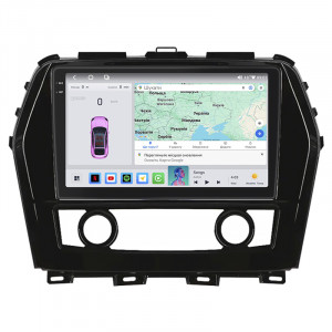 Штатная магнитола Lesko для Nissan Maxima VIII (A36) 2015-2018 экран 10" 4/64 QLED CarPlay 4G Wi-Fi GPS 360 Prime