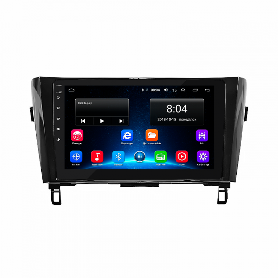 Штатная магнитола Lesko для Nissan Qashqai II Рестайлинг 2017-н.в. экран 10" 2/32Gb Wi-Fi GPS Base
