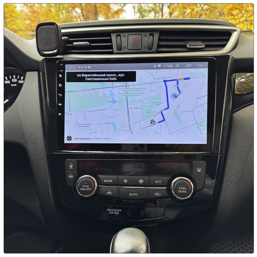 Штатная магнитола Lesko для Nissan Qashqai II Рестайлинг 2017-н.в. экран 10" 6/128Gb 4G Wi-Fi GPS Top