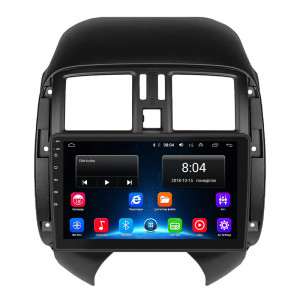 Штатная магнитола Lesko для Nissan Sunny N17 Рестайлинг 2014-2016 экран 9" 2/32Gb Wi-Fi GPS Base