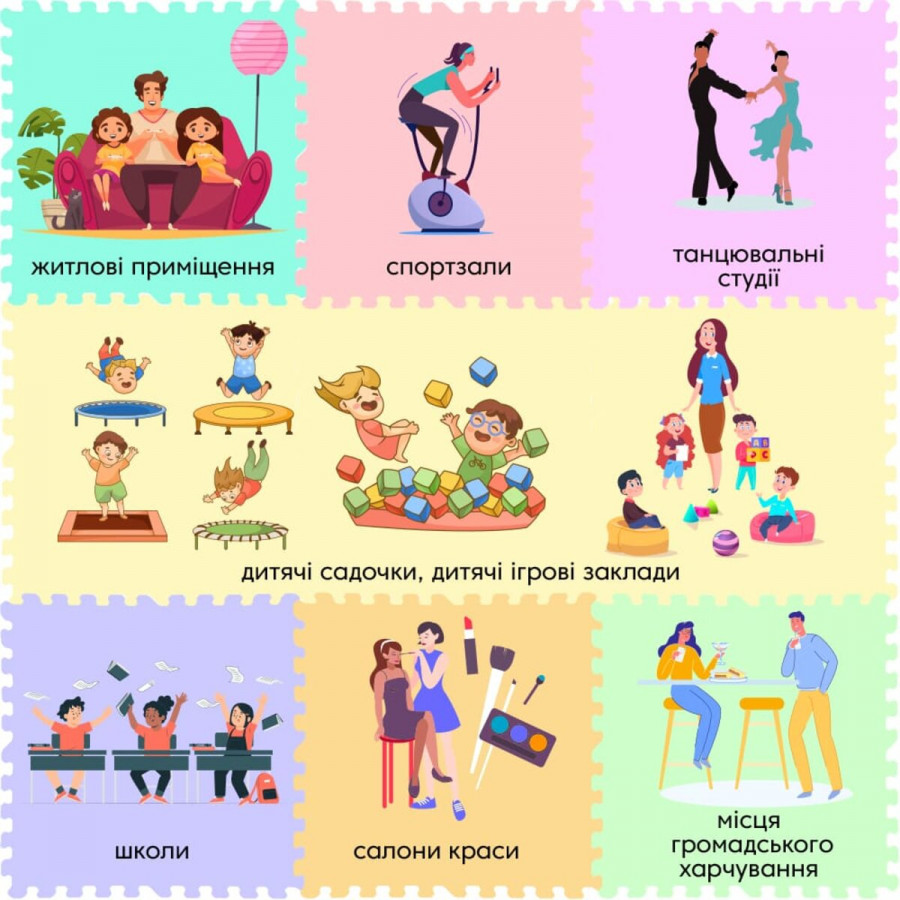 Підлога пазл - модульне підлогове покриття 600x600x10мм Коричневе дерево (МР6) SW-00000204