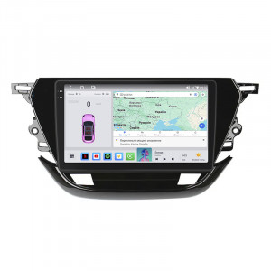 Штатная магнитола Lesko для Opel Corsa F 2019-н.в. экран 9" 4/64 QLED CarPlay 4G Wi-Fi GPS 360 Prime