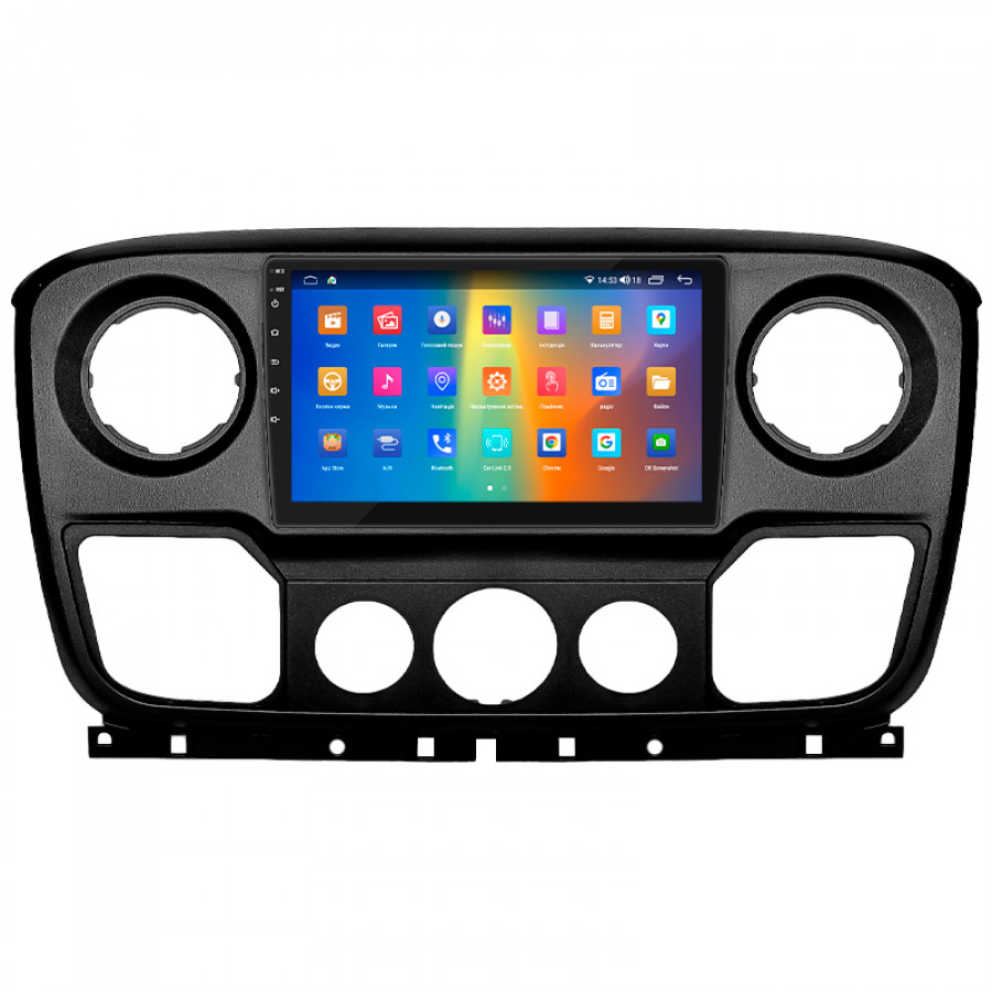 Штатная магнитола Lesko для Opel Movano B 2010-2019 экран 10" 2/32Gb CarPlay 4G Wi-Fi GPS Prime