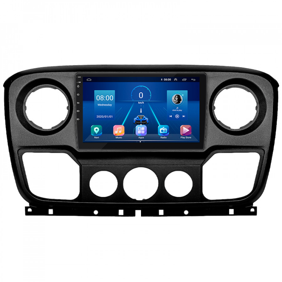 Штатная магнитола Lesko для Opel Movano B 2010-2019 экран 10" 2/32Gb 4G Wi-Fi GPS Top