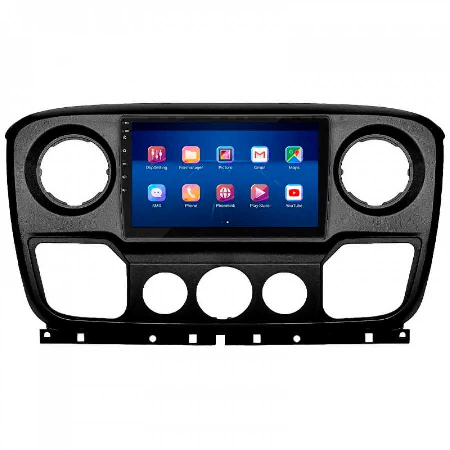 Штатная магнитола Lesko для Opel Movano B 2010-2019 экран 10" 6/128Gb 4G Wi-Fi GPS Top