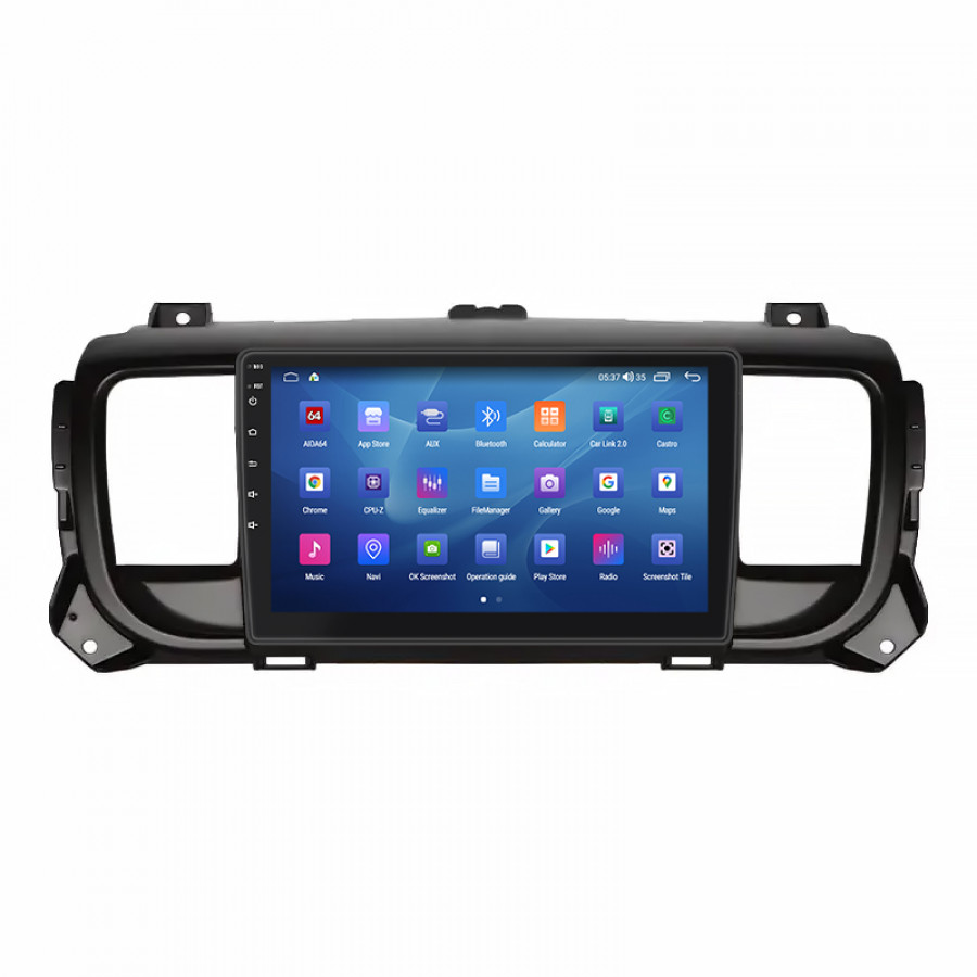 Штатная магнитола Lesko для Opel Vivaro C 2019-н.в. экран 9" 2/32Gb CarPlay 4G Wi-Fi GPS Prime