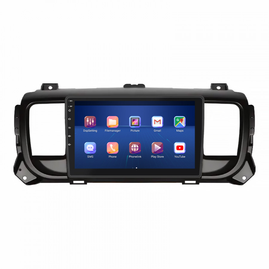 Штатная магнитола Lesko для Opel Vivaro C 2019-н.в. экран 9" 4/64Gb 4G Wi-Fi GPS Top