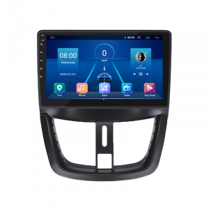 Штатная магнитола Lesko для Peugeot 207 I 2006-2009 экран 9" 4/64Gb 4G Wi-Fi GPS Top