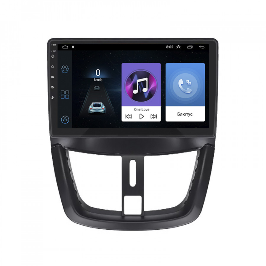 Штатная магнитола Lesko для Peugeot 207 I Рестайлинг 2009-2015 экран 9" 2/32Gb Wi-Fi GPS Base