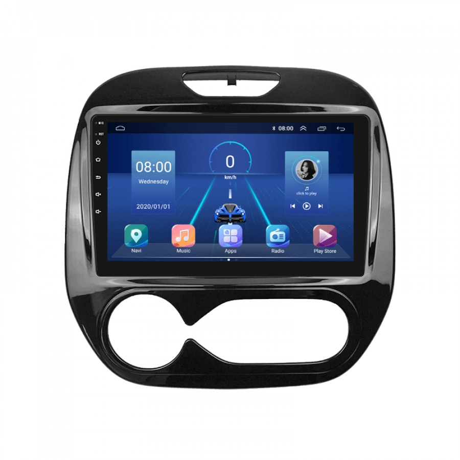 Штатная магнитола Lesko для Renault Captur I 2012-2017 экран 9" 6/128Gb 4G Wi-Fi GPS Top