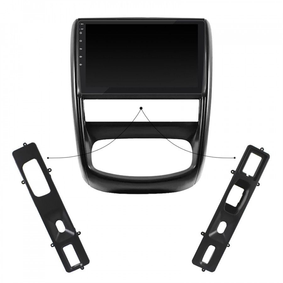 Штатная магнитола Lesko для Renault Duster I 2010-2015 экран 9" 4/64Gb CarPlay 4G Wi-Fi GPS Prime