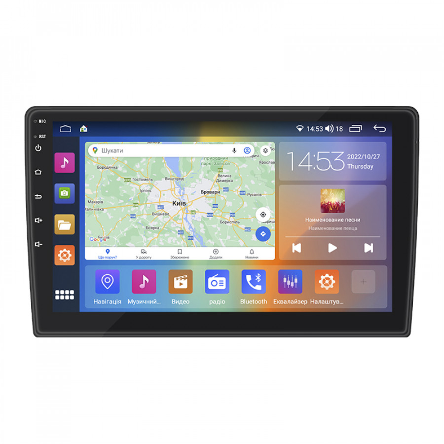 Штатная магнитола Lesko для Renault KWID  2015-н.в экран 9" 4/64Gb CarPlay 4G Wi-Fi GPS Prime