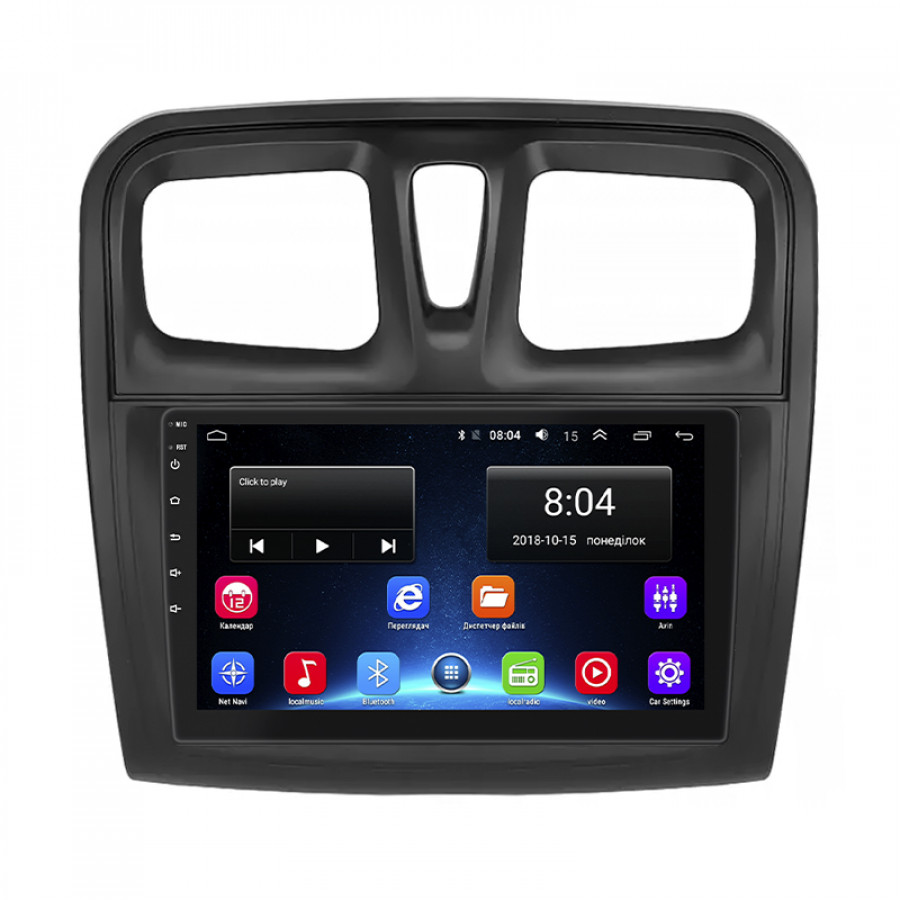 Штатная магнитола Lesko для Renault Logan II ver 2 2012-2018 экран 9" 2/32Gb Wi-Fi GPS Base