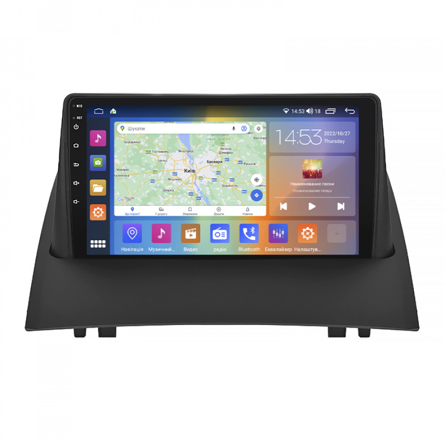 Штатная магнитола Lesko для Renault Megane II 2002-2006 экран 9" 4/64Gb CarPlay 4G Wi-Fi GPS Prime