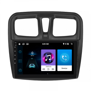 Штатная магнитола Lesko для Renault Sandero II Рестайлинг 2018-н.в экран 9" 2/32Gb Wi-Fi GPS Base