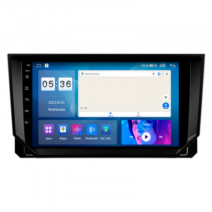 Штатная магнитола Lesko для SEAT Ibiza IV Рестайлинг 2 2015-2017 экран 9" 2/32Gb CarPlay 4G Wi-Fi GPS Prime