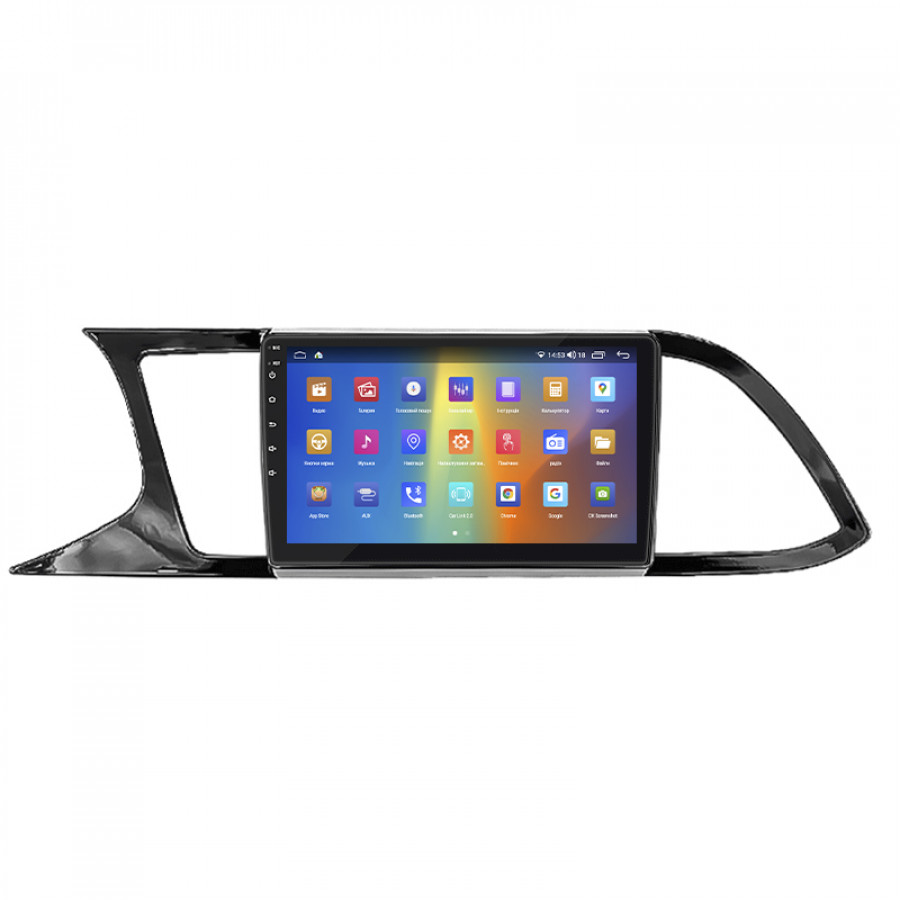 Штатная магнитола Lesko для SEAT Leon III 2012-2016 экран 9" 2/32Gb CarPlay 4G Wi-Fi GPS Prime