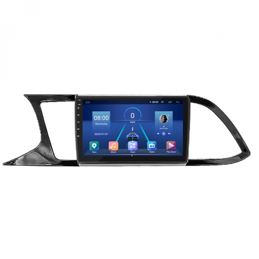 Штатная магнитола Lesko для SEAT Leon III 2012-2016 экран 9" 2/32Gb 4G Wi-Fi GPS Top