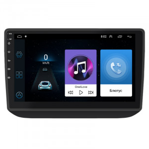 Штатная магнитола Lesko для Skoda Fabia II Рестайлинг 2010-2014 экран 10" 1/16Gb Wi-Fi GPS Base