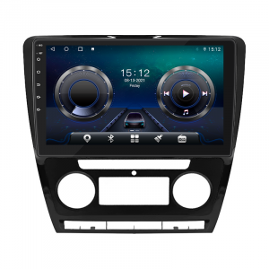 Штатная магнитола Lesko для Skoda Octavia II (A5) 2004-2009 экран 10" 4/32Gb 4G Wi-Fi GPS Top