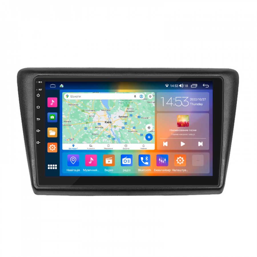 Штатная магнитола Lesko для Skoda Rapid I 2012-2017 экран 9" 2/32Gb CarPlay 4G Wi-Fi GPS Prime