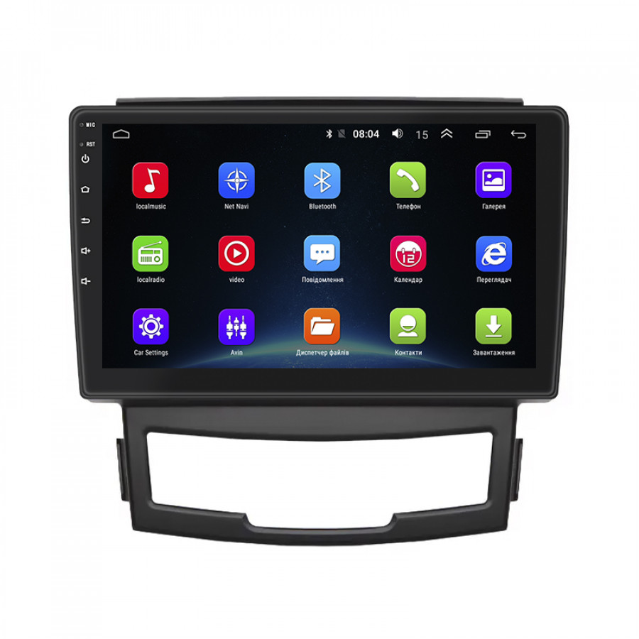 Штатная магнитола Lesko для SsangYong Actyon II 2010-2013 экран 9" 2/32Gb Wi-Fi GPS Base