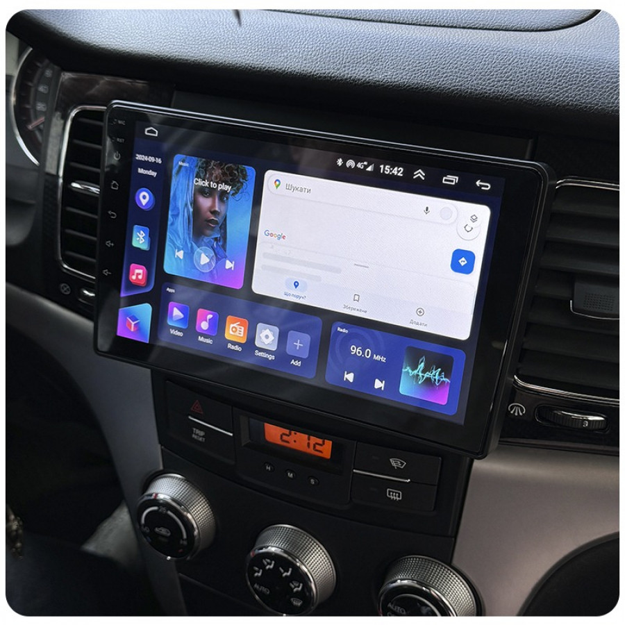 Штатная магнитола Lesko для SsangYong Actyon II 2010-2013 экран 9" 6/128Gb 4G Wi-Fi GPS Top