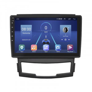 Штатная магнитола Lesko для SsangYong Korando III 2010-2013 экран 9" 6/128Gb 4G Wi-Fi GPS Top