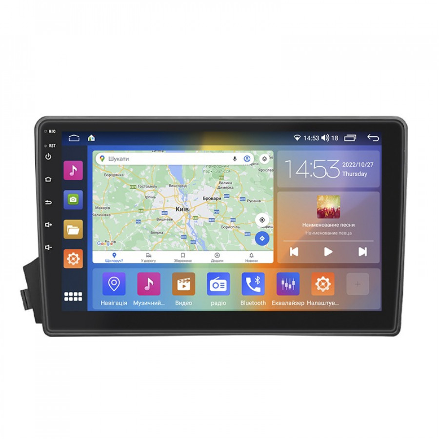Штатная магнитола Lesko для SsangYong Kyron I Рестайлинг 2007-2015 экран 9" 4/64Gb CarPlay 4G Wi-Fi GPS Prime