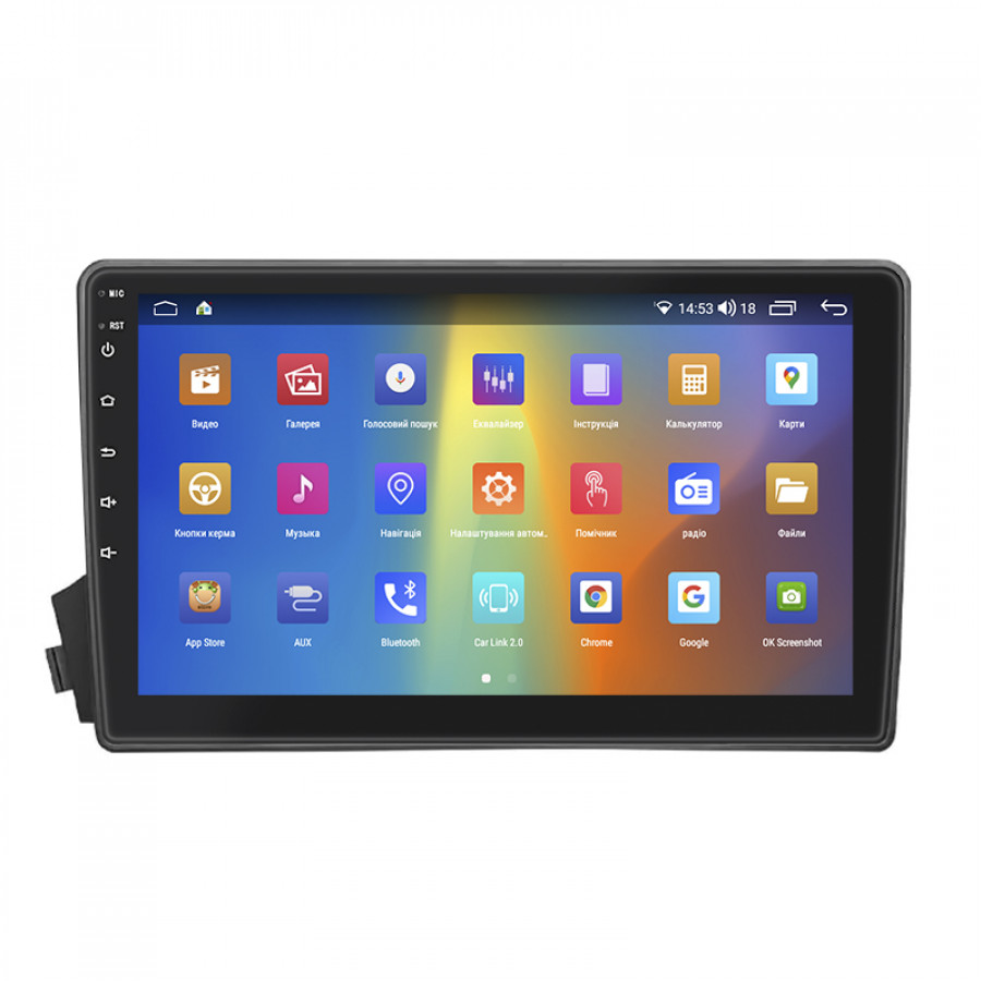 Штатная магнитола Lesko для SsangYong Kyron I Рестайлинг 2007-2015 IPS 9" 4/64Gb CarPlay 4G Wi-Fi GPS Prime