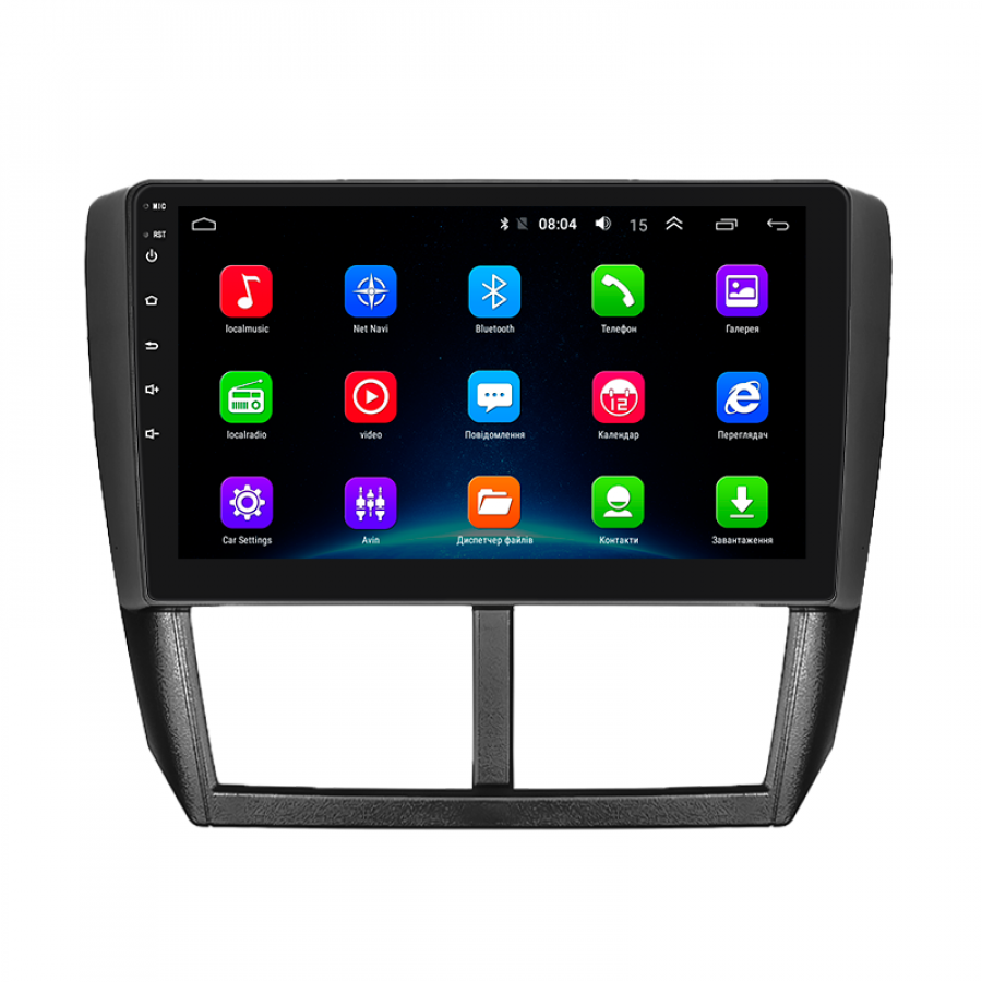 Штатная магнитола Lesko для Subaru Forester III 2007-2011 экран 9" 2/32Gb Wi-Fi GPS Base