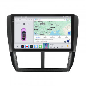Штатная магнитола Lesko для Subaru Forester III 2007-2011 экран 9" 4/64 QLED CarPlay 4G Wi-Fi GPS 360 Prime