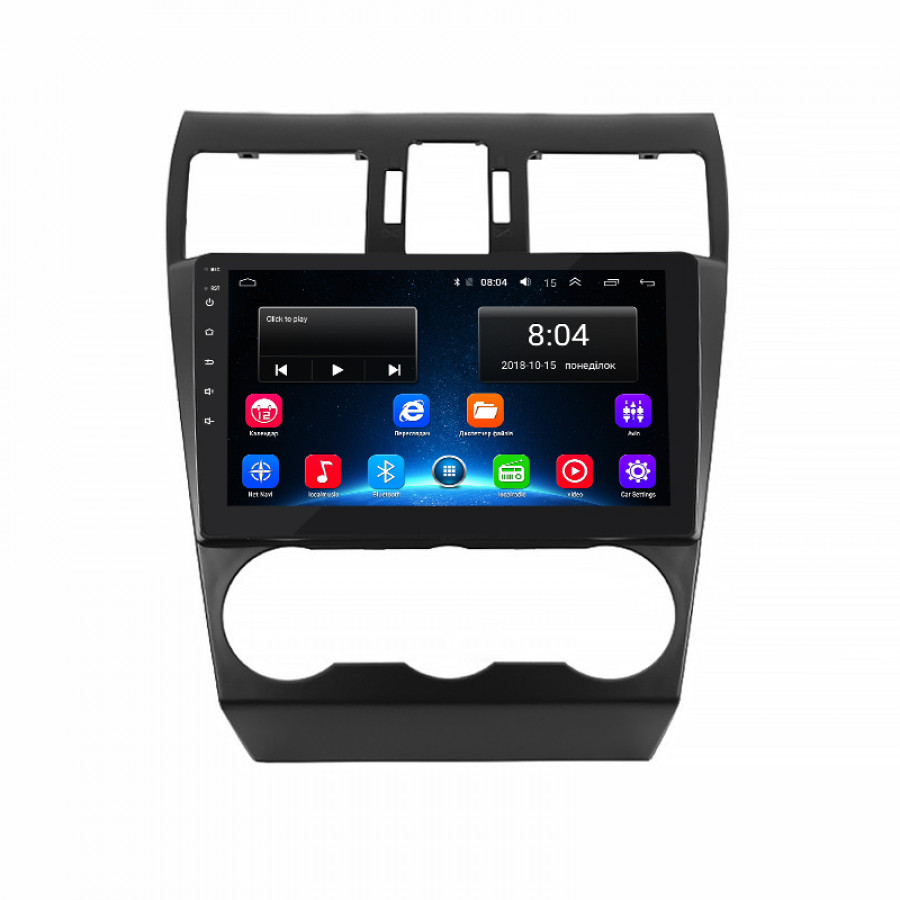 Штатная магнитола Lesko для Subaru Forester IV Рестайлинг 2 2016-2018 экран 9" 2/32Gb Wi-Fi GPS Base