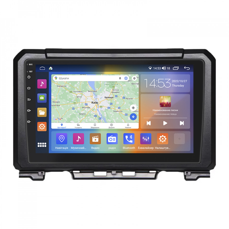 Штатная магнитола Lesko для Suzuki Jimny IV 2018-н.в. экран 9" 4/64Gb CarPlay 4G Wi-Fi GPS Prime