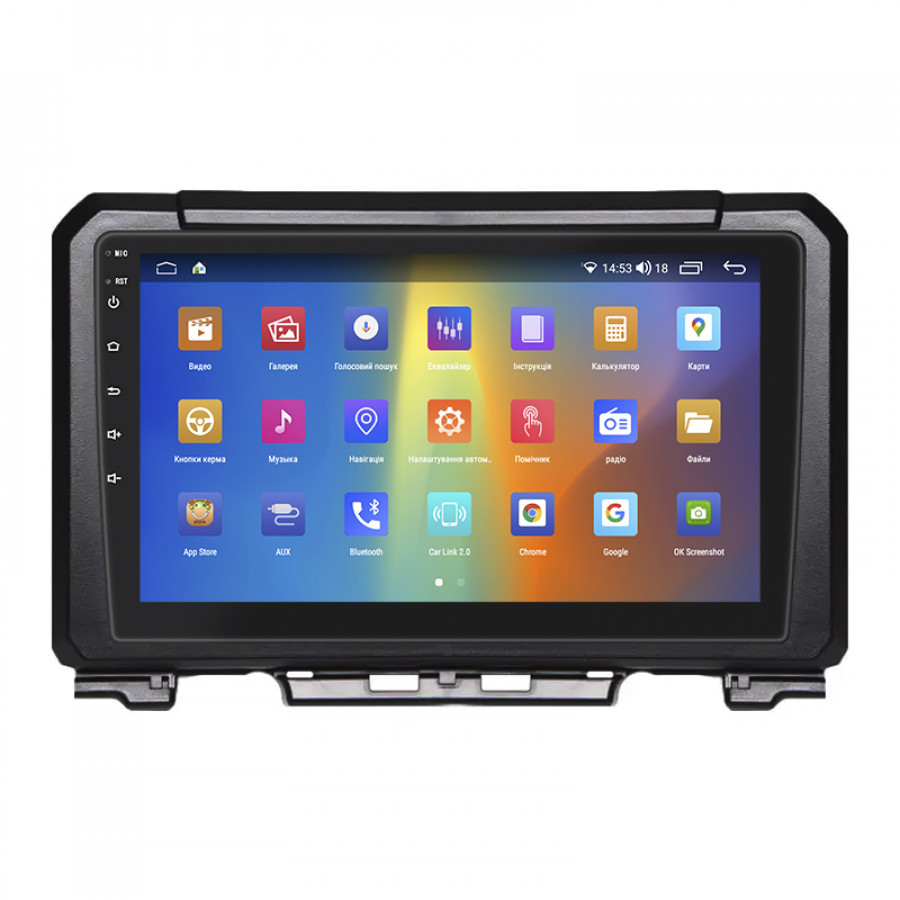 Штатная магнитола Lesko для Suzuki Jimny IV 2018-н.в. экран 9" 4/64Gb CarPlay 4G Wi-Fi GPS Prime