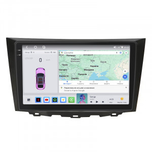 Штатная магнитола Lesko для Suzuki Kizashi  2009-2014 экран 9" 4/64 QLED CarPlay 4G Wi-Fi GPS 360 Prime