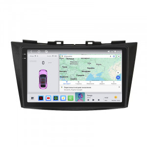 Штатная магнитола Lesko для Suzuki Swift IV 2011-2013 экран 9" 4/64 QLED CarPlay 4G Wi-Fi GPS 360 Prime