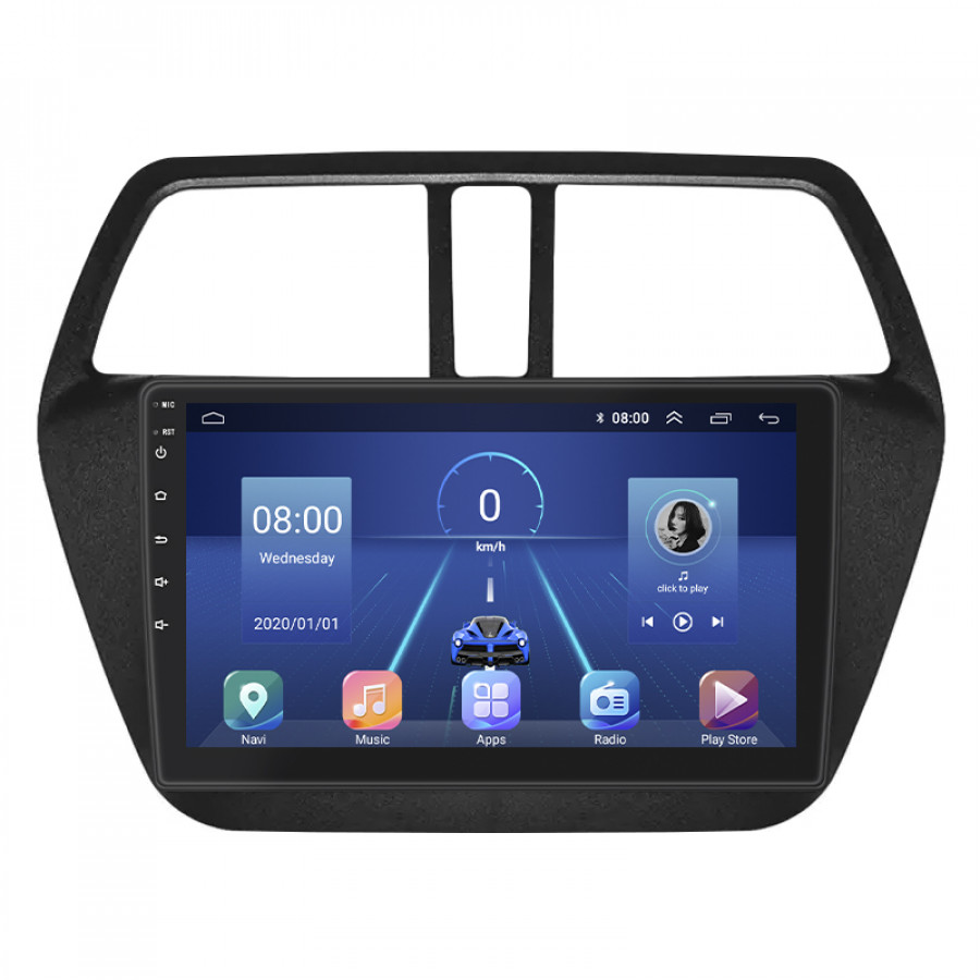 Штатная магнитола Lesko для Suzuki SX4 II (S-Cross) 2013-2016 экран 9" 4/64Gb 4G Wi-Fi GPS Top