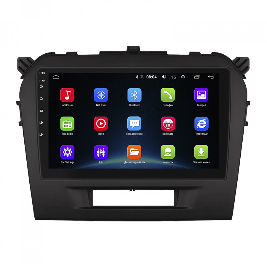 Штатная магнитола Lesko для Suzuki Vitara II 2014-2019 экран 9" 2/32Gb Wi-Fi GPS Base